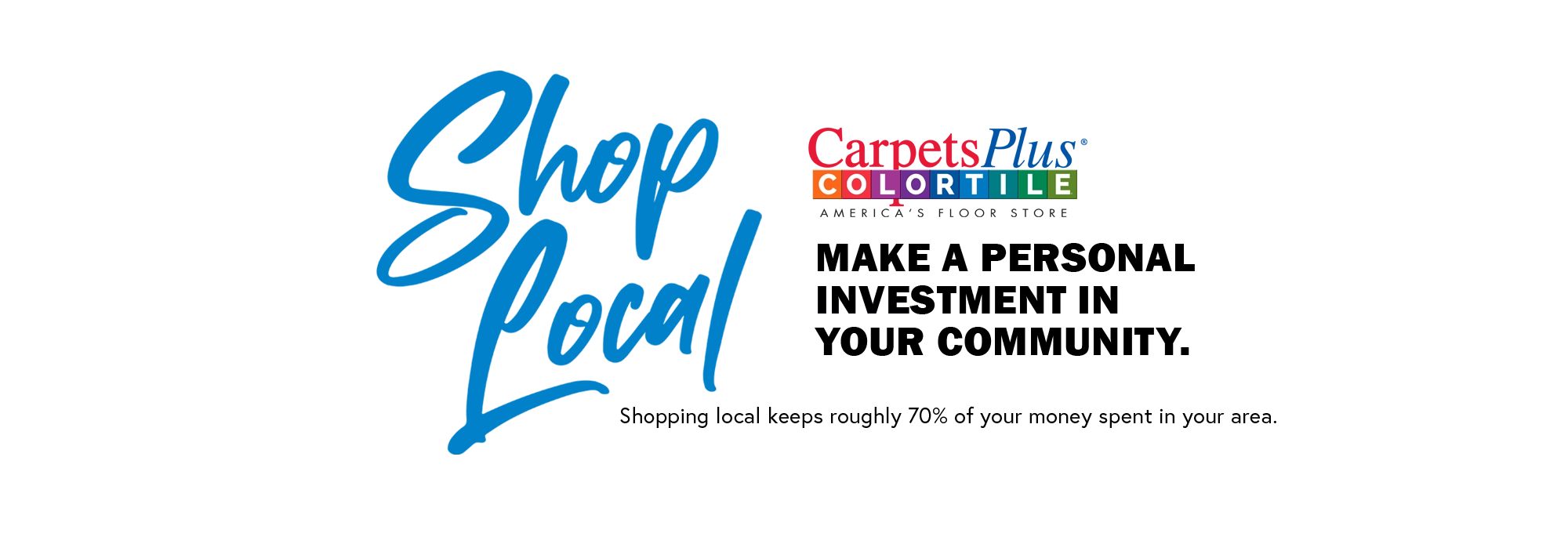 CarpetsPlus - Shop Locally banner - CarpetsPlus of Fairmont in Fairmont, MN